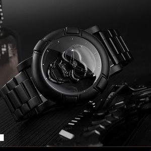 Watch For Mens Fashion Large Face Skull